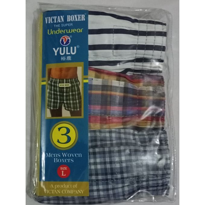 3in1 Pack Men's Underwear Boxer Briefs - Multicolour in Lagos
